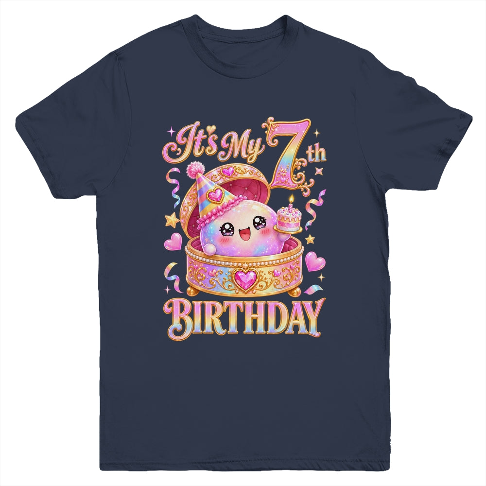 It'S My 7Th Birthday Girl Dumpling Kawaii Anime 7 Year Old Youth Shirt | siriusteestore