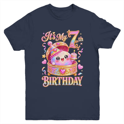 It'S My 7Th Birthday Girl Dumpling Kawaii Anime 7 Year Old Youth Shirt | siriusteestore