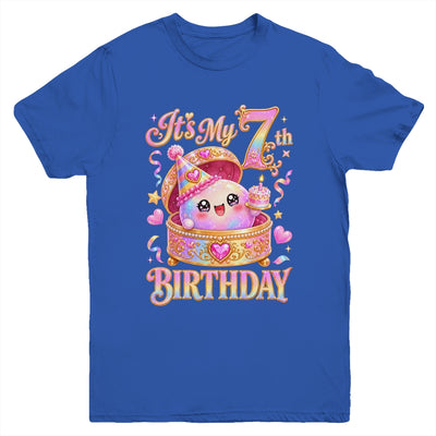 It'S My 7Th Birthday Girl Dumpling Kawaii Anime 7 Year Old Youth Shirt | siriusteestore