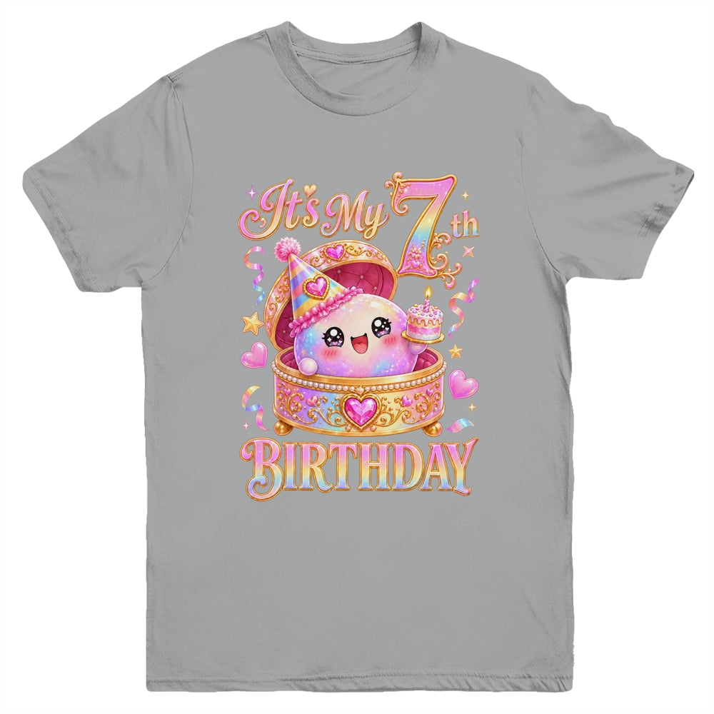 It'S My 7Th Birthday Girl Dumpling Kawaii Anime 7 Year Old Youth Shirt | siriusteestore