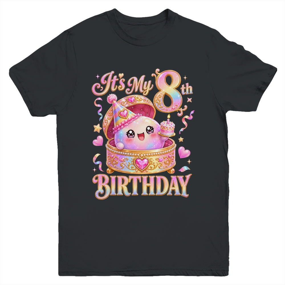 It'S My 8Th Birthday Girl Dumpling Kawaii Anime 8 Year Old Youth Shirt | siriusteestore