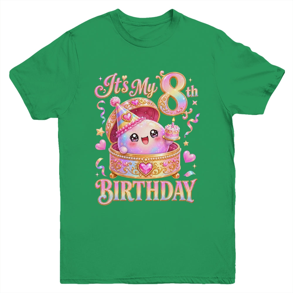 It'S My 8Th Birthday Girl Dumpling Kawaii Anime 8 Year Old Youth Shirt | siriusteestore