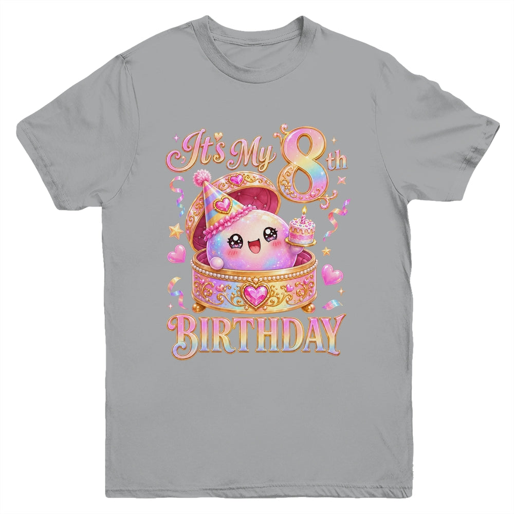 It'S My 8Th Birthday Girl Dumpling Kawaii Anime 8 Year Old Youth Shirt | siriusteestore