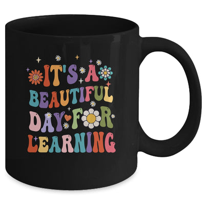 It's Beautiful Day For Learning Teacher Students Groovy Mug | siriusteestore