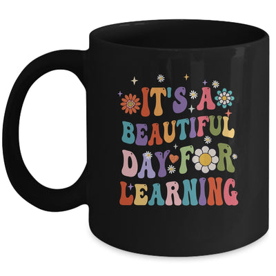 It's Beautiful Day For Learning Teacher Students Groovy Mug | siriusteestore