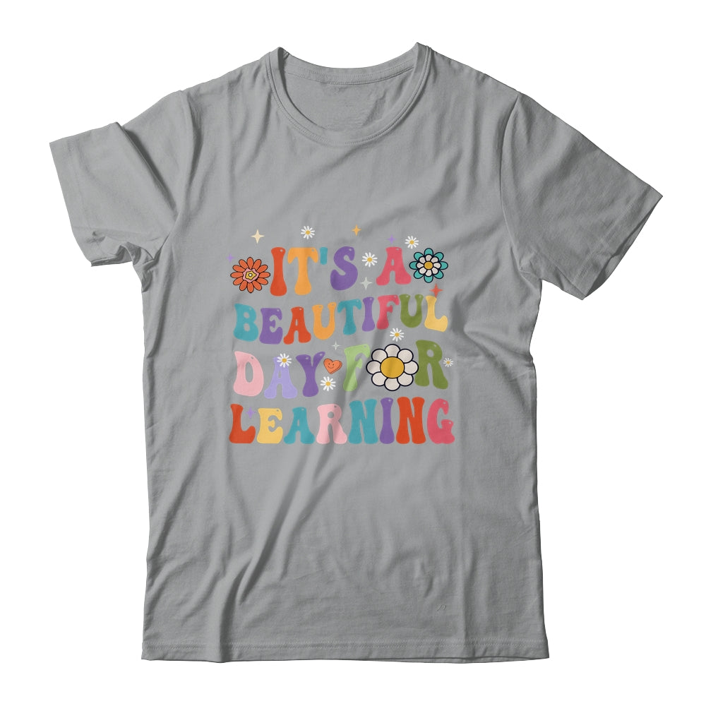 It's Beautiful Day For Learning Teacher Students Groovy Shirt & Hoodie | siriusteestore