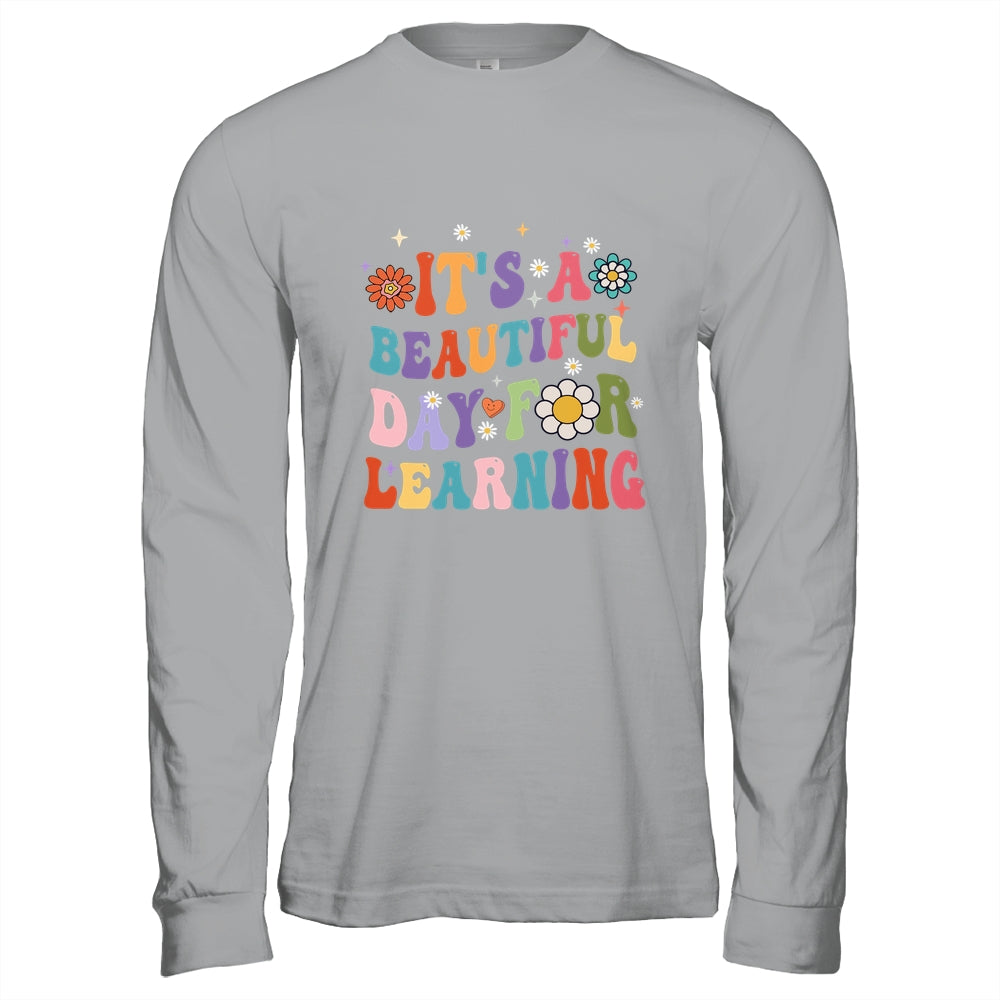 It's Beautiful Day For Learning Teacher Students Groovy Shirt & Hoodie | siriusteestore