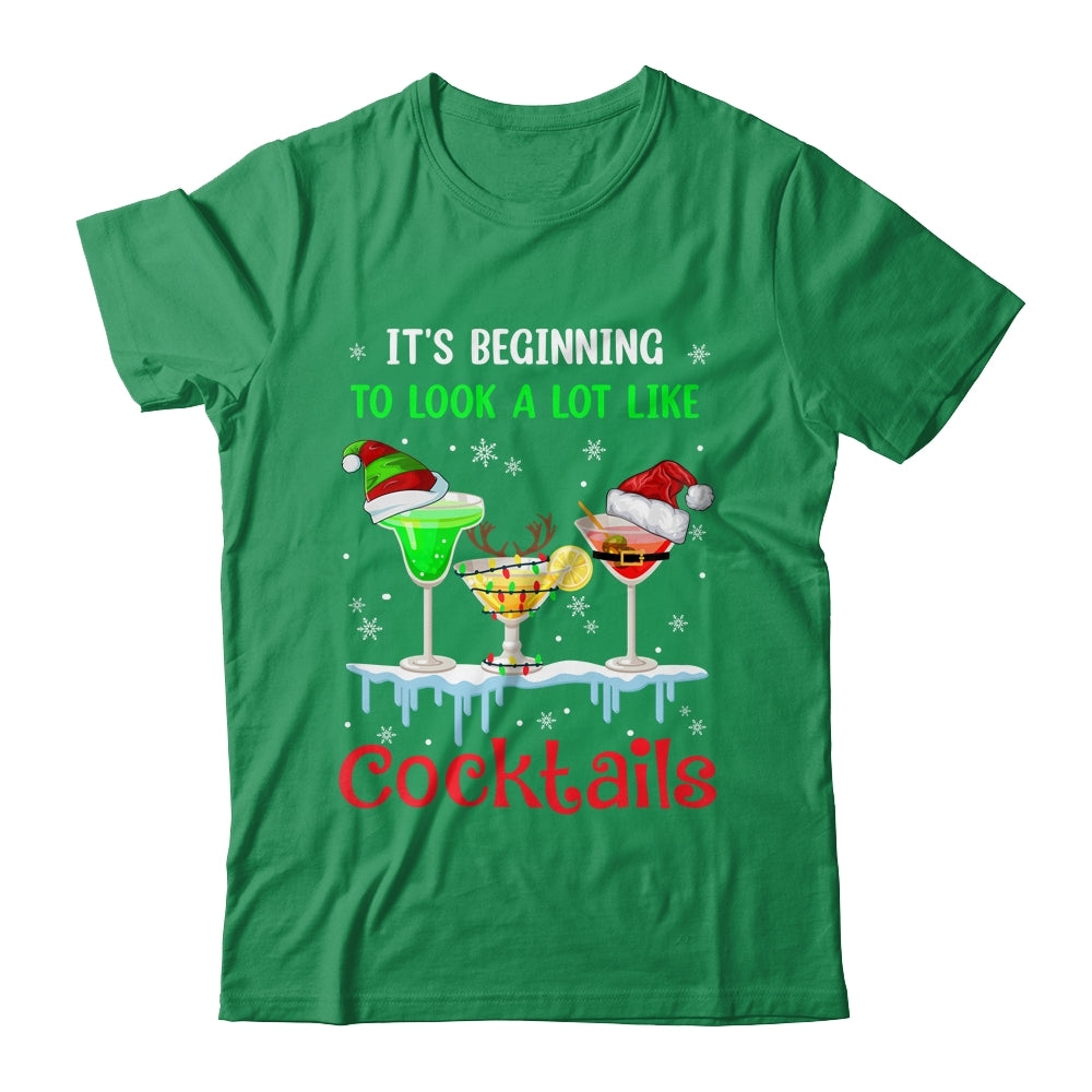 It's Beginning To Look A Lot Like Cocktails Funny Christmas Shirt & Sweatshirt | siriusteestore