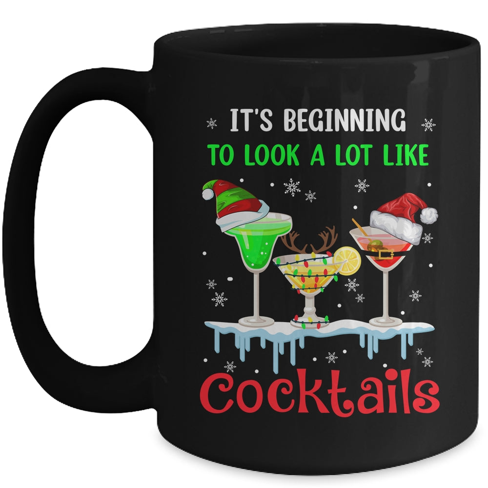 It's Beginning To Look A Lot Like Cocktails Funny Christmas Mug | siriusteestore
