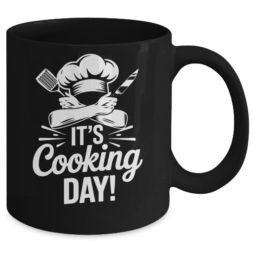 It's Cooking Day Funny Cooking Chef Cook For Men Women Mug | siriusteestore
