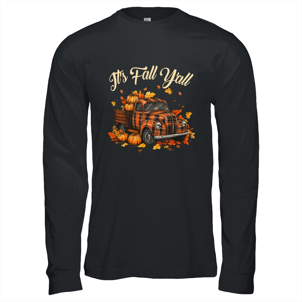 It's Fall Y'all Pumpkin Truck Autumn Hello Fall Tree Shirt & Hoodie | siriusteestore