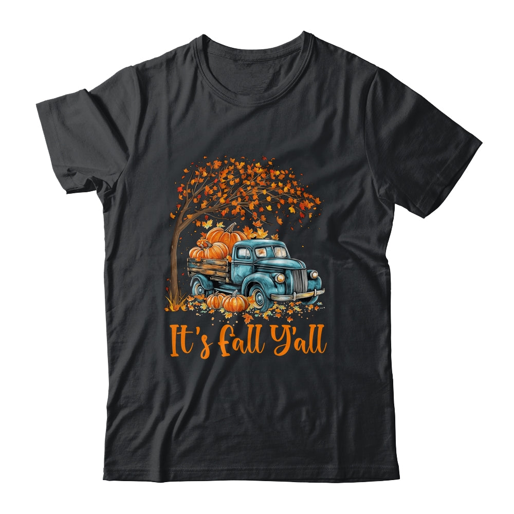 It's Fall Y'all Pumpkin Truck Autumn Tree Fall Thanksgiving Shirt & Hoodie | siriusteestore