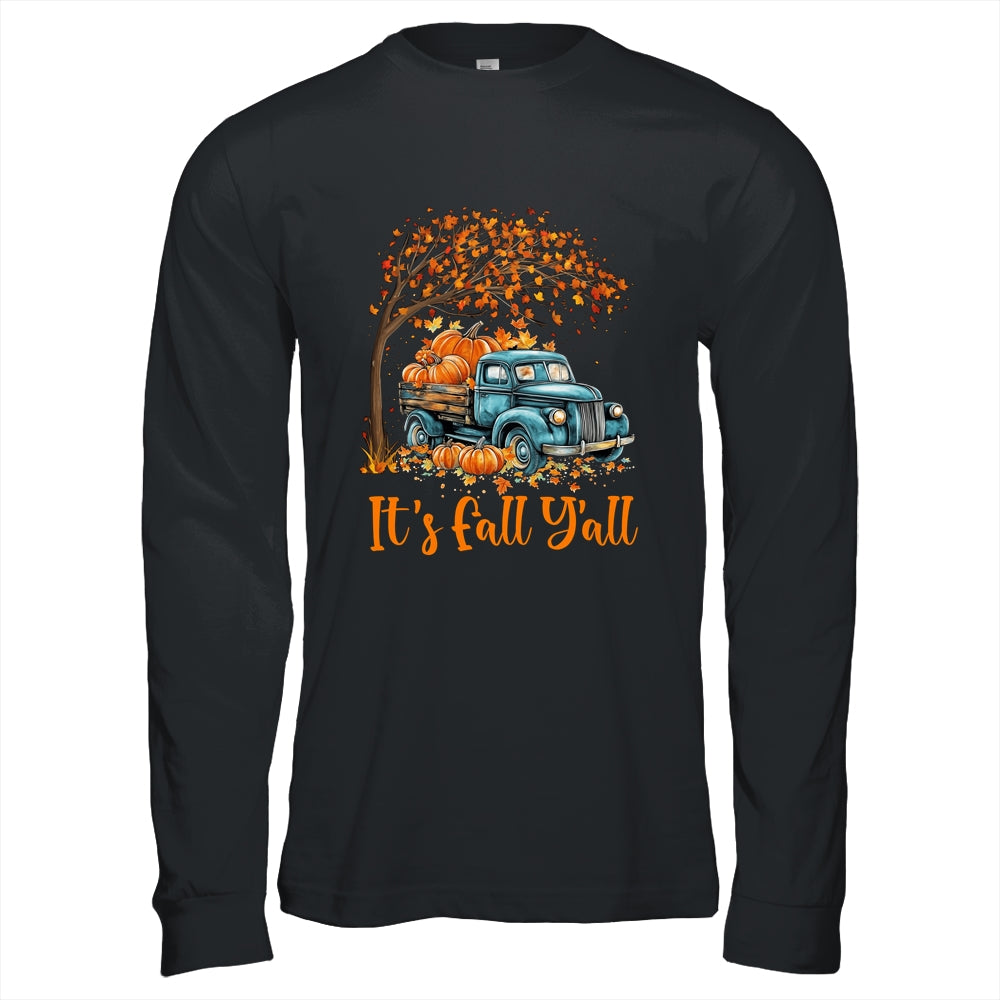 It's Fall Y'all Pumpkin Truck Autumn Tree Fall Thanksgiving Shirt & Hoodie | siriusteestore
