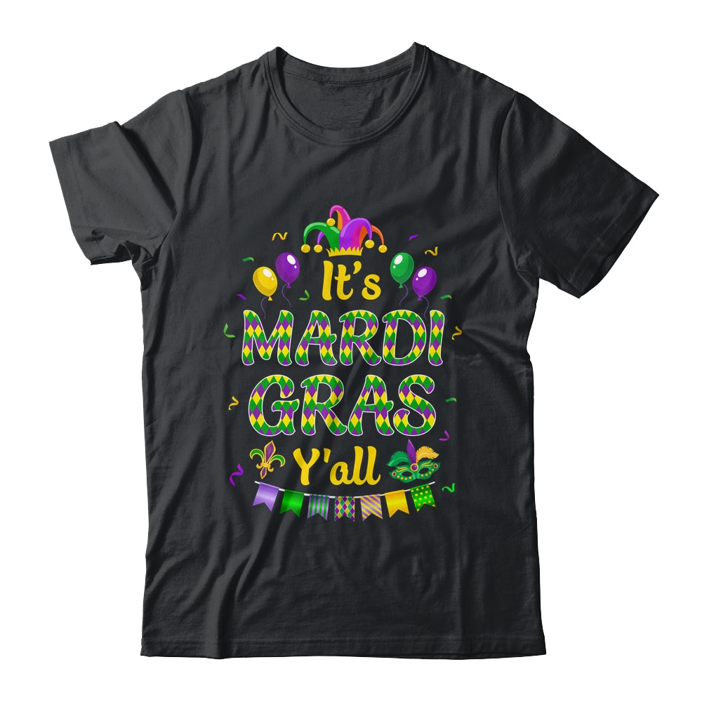 It's Mardi Gras Y'all Outfit Mardi Gras Costume Beads Shirt & Tank Top | siriusteestore