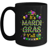 It's Mardi Gras Y'all Outfit Mardi Gras Costume Beads Mug | siriusteestore