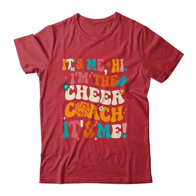 It's Me Hi I'm The Cheer Coach It's Me Retro Groovy Shirt & Tank Top | siriusteestore
