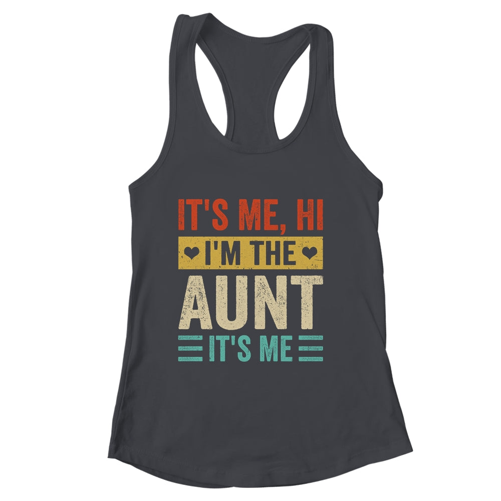 It's Me Hi I'm The Cool Aunt It's Me Funny Mothers Day Shirt & Tank Top | siriusteestore