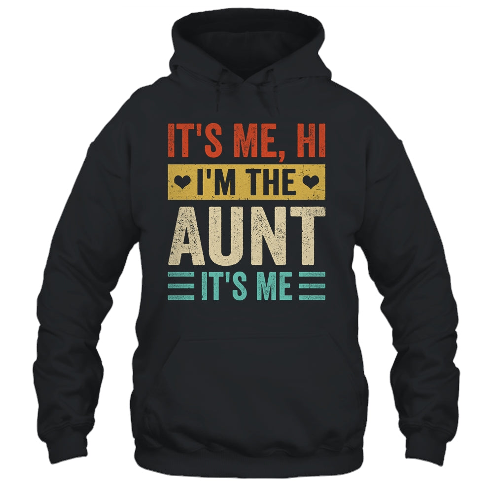 It's Me Hi I'm The Cool Aunt It's Me Funny Mothers Day Shirt & Tank Top | siriusteestore
