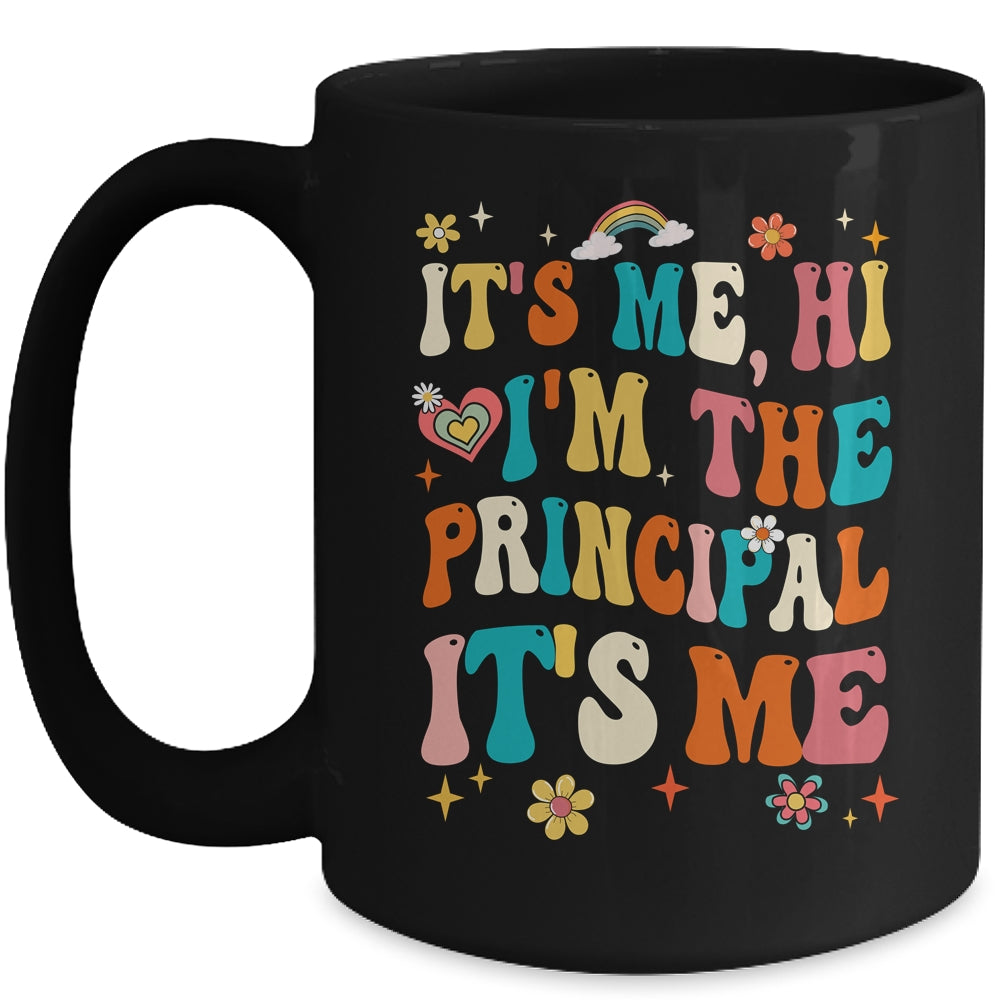 It's Me Hi I'm The Principal Teacher Back To School Groovy Mug | siriusteestore