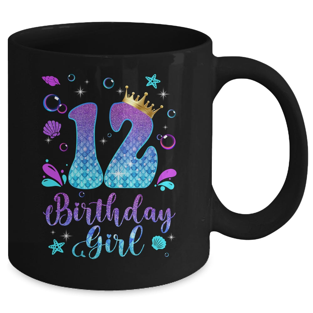 It's My 12th Bday Mermaid Funny Birthday Girls 12 Years Old Mug | siriusteestore
