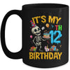 It's My 12th Birthday Party Halloween Skeleton Birthday Kids Mug | siriusteestore