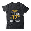 It's My 17th Birthday Idea For 17 Years Old Man And Woman Shirt & Tank Top | siriusteestore