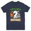 It's My 2nd Birthday Zoo Jungle Safari 2 Years Old Birthday Youth Shirt | siriusteestore