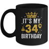 It's My 34th Birthday Idea For 34 Years Old Man And Woman Mug | siriusteestore