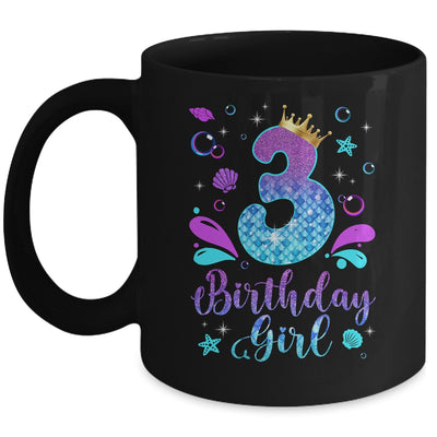 It's My 3rd Bday Mermaid Funny Birthday Girls 3 Years Old Mug | siriusteestore