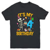 It's My 4th Birthday Party Halloween Skeleton Birthday Kids Youth Shirt | siriusteestore