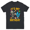 It's My 6th Birthday Party Halloween Skeleton Birthday Kids Youth Shirt | siriusteestore