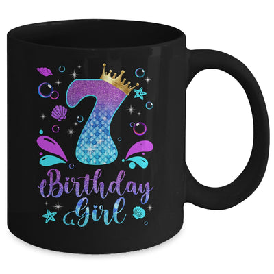 It's My 7th Bday Mermaid Funny Birthday Girls 7 Years Old Mug | siriusteestore