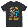 It's My 7th Birthday Party Halloween Skeleton Birthday Kids Youth Shirt | siriusteestore
