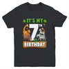 It's My 7th Birthday Zoo Jungle Safari 7 Years Old Birthday Youth Shirt | siriusteestore