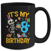 It's My 8th Birthday Party Halloween Skeleton Birthday Kids Mug | siriusteestore