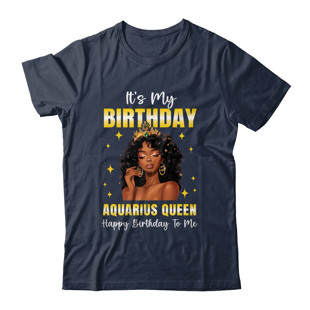 It's My Birthday Aquarius Queen Women Girl Zodiac Sign Shirt & Tank Top | siriusteestore