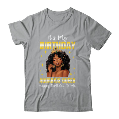 It's My Birthday Aquarius Queen Women Girl Zodiac Sign Shirt & Tank Top | siriusteestore