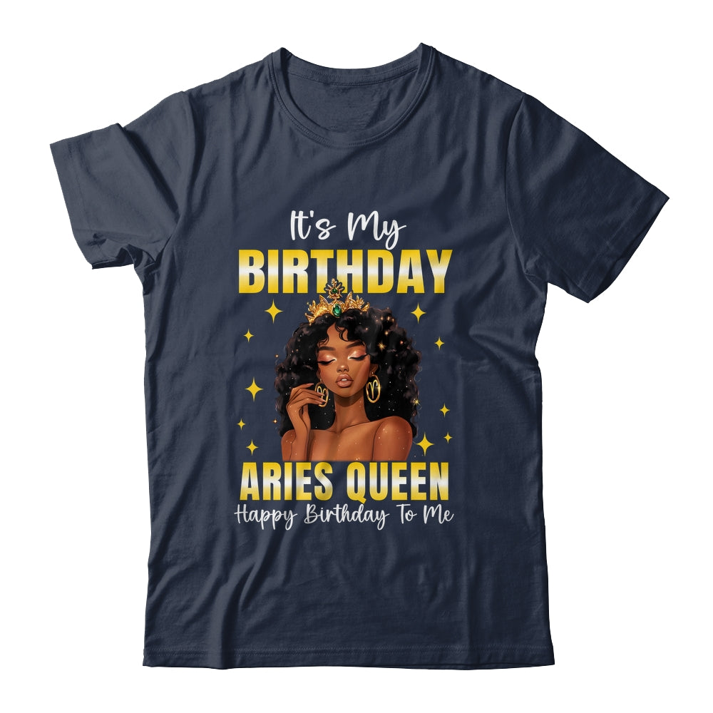 It's My Birthday Aries Queen Women Girl Zodiac Sign Shirt & Tank Top | siriusteestore