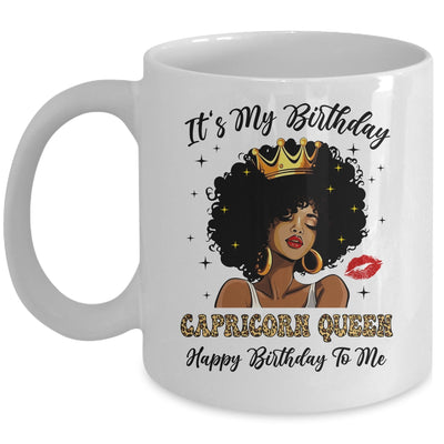 It's My Birthday Capricorn Queen African American Women Mug | siriusteestore