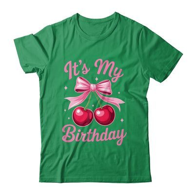 It's My Birthday Coquette Bow Cherry Birthday Girls Women Shirt & Hoodie | siriusteestore