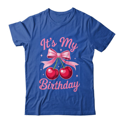 It's My Birthday Coquette Bow Cherry Birthday Girls Women Shirt & Hoodie | siriusteestore