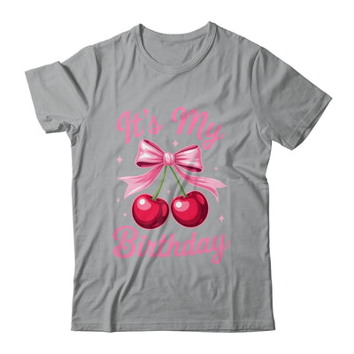 It's My Birthday Coquette Bow Cherry Birthday Girls Women Shirt & Hoodie | siriusteestore