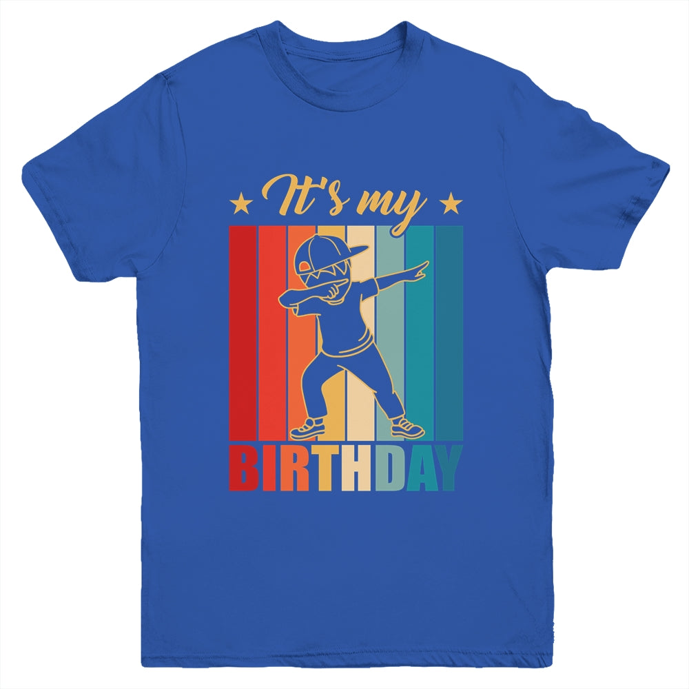 It's My Birthday For Boys Girls Birthday Dabbing Youth Shirt | siriusteestore