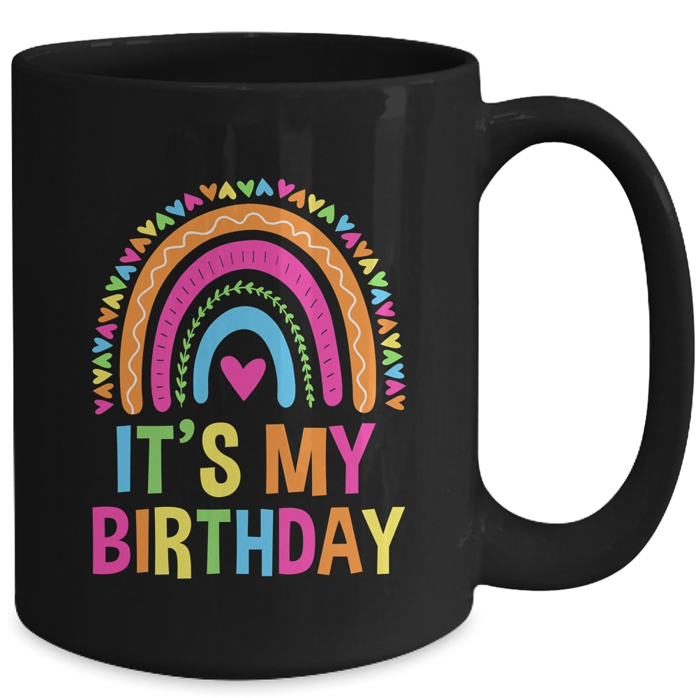 It's My Birthday For Women Teens Girls Rainbow Mug | siriusteestore