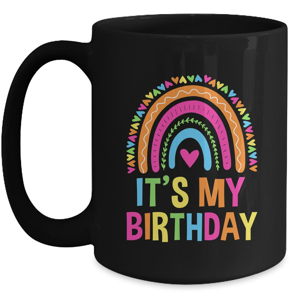 It's My Birthday For Women Teens Girls Rainbow Mug | siriusteestore