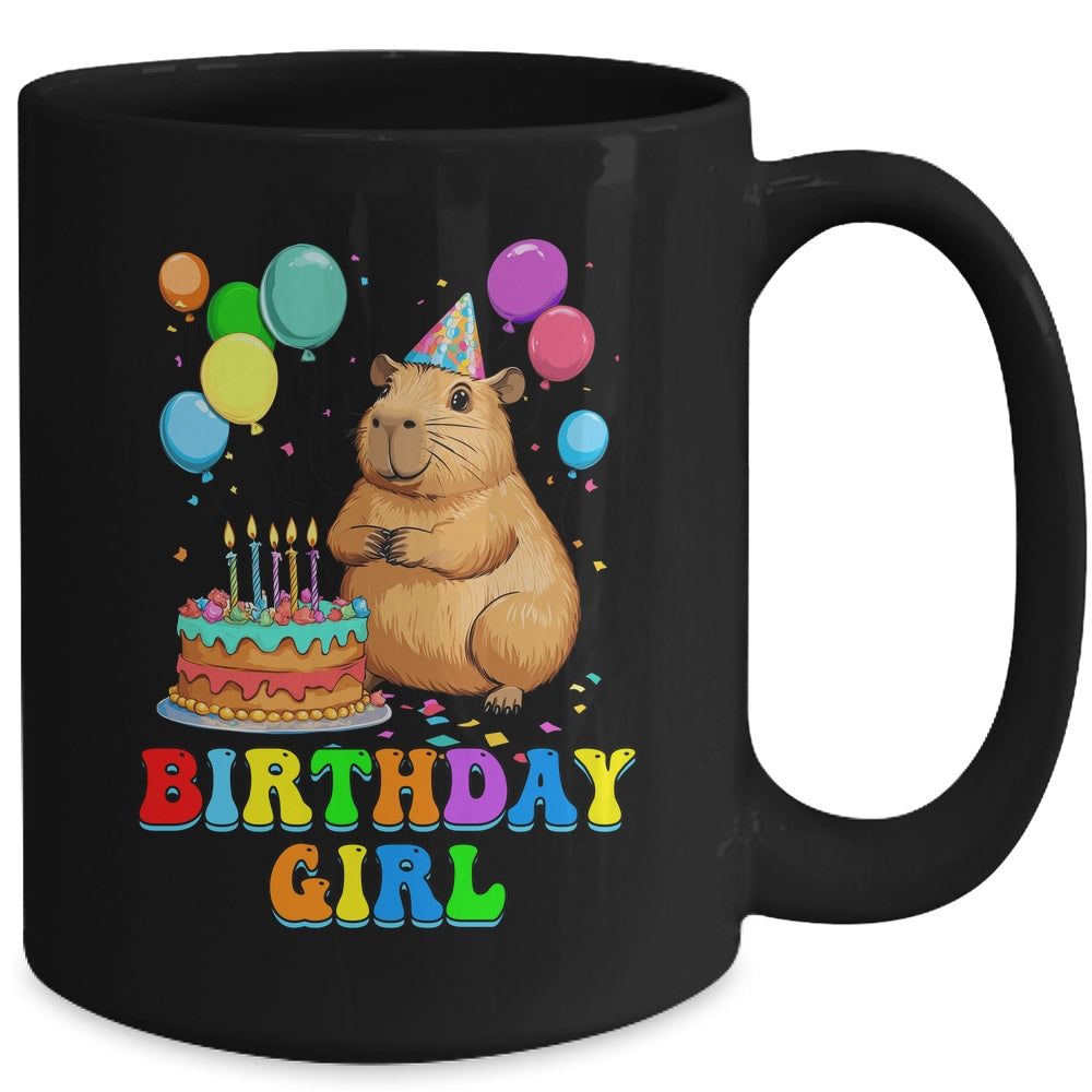 It's My Birthday Girl Capybara Lovers Capy Birthday Party Mug | siriusteestore