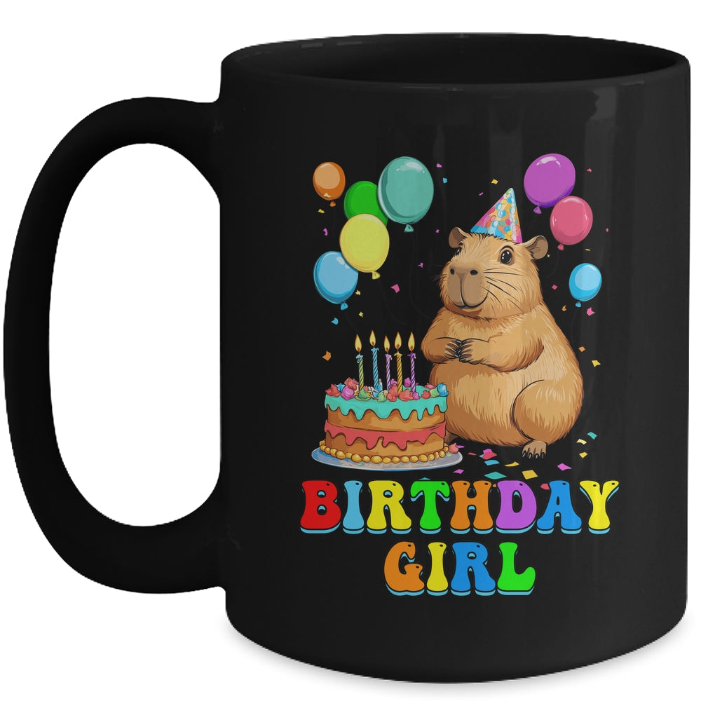 It's My Birthday Girl Capybara Lovers Capy Birthday Party Mug | siriusteestore