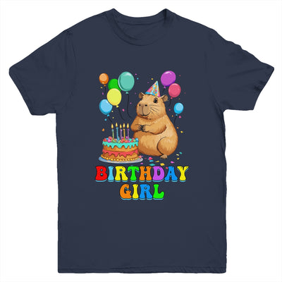 It's My Birthday Girl Capybara Lovers Capy Birthday Party Youth Shirt | siriusteestore