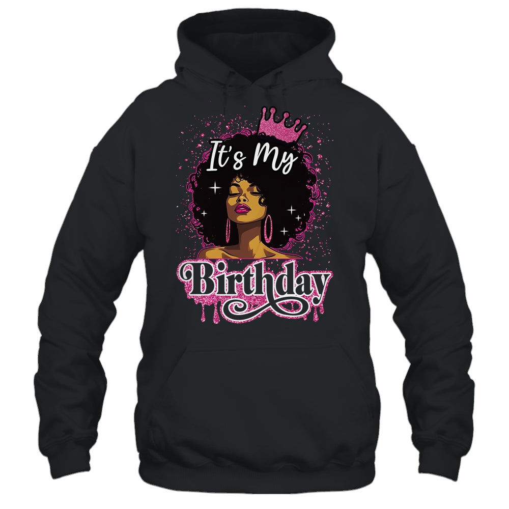 It's My Birthday Queen Afro Natural Hair Black Women Shirt & Tank Top | siriusteestore