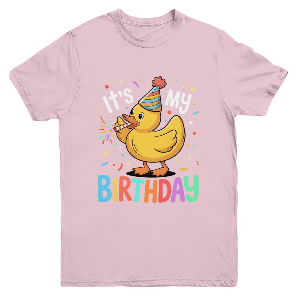 It's My Birthday Rubber Duck Lover Kids Girls Boys Bday Youth Shirt | siriusteestore